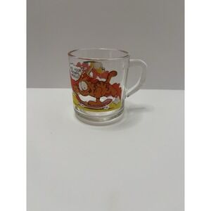 Vintage‎ McDonald's 1978 Garfield Glass Mug Use Your Friends Wisely